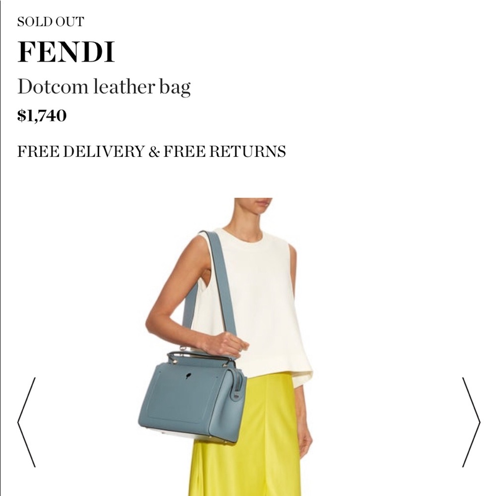 SOLD OUT Fendi 2016 Dotcom leather bag